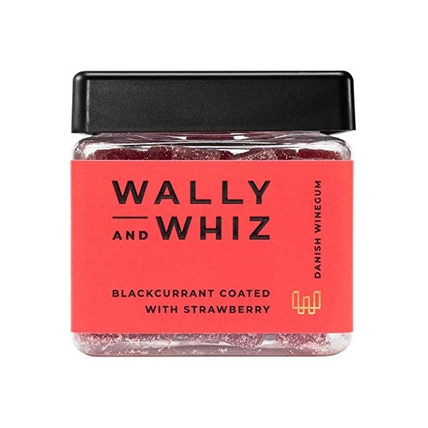 Wally and Whiz - Goupilles gourmandes danoises - Cassie/Fraise - Gommes aux fruits de bonbons - Excellent cadeau - Sans glute