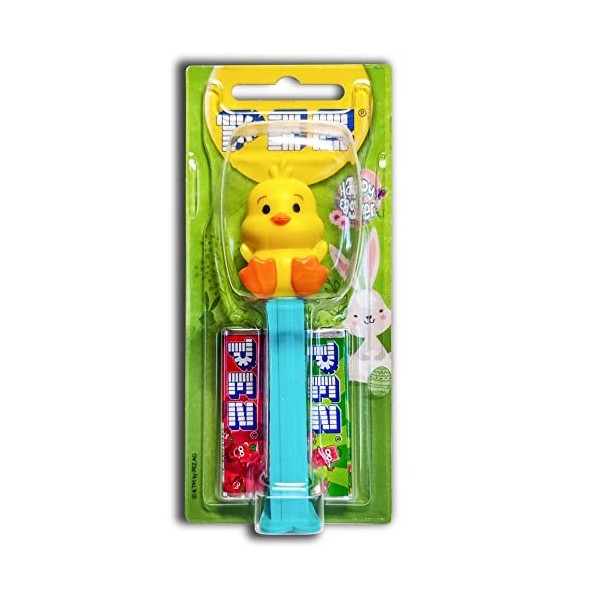 Pez Distributeur Ostern- Poulet/Osterküken Ink. 2 Paquets Bonbons 17 G