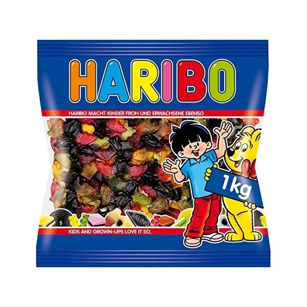 Haribo Vampire, Bonbons Fruités, Bonbons Gélifiés, Bonbons, Réglisse, en Sachet, 1 kg