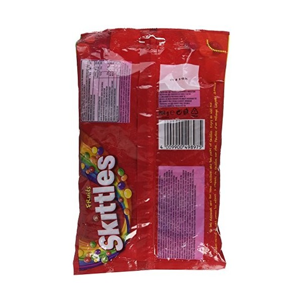 SKITTLES Bonbons Dragéifiés - 8 Mini Sachets de 26g - Goût Fruits