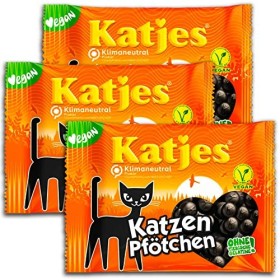 3 Il Set Katjes Chats Gratte X 200g Würziges Softlakritz