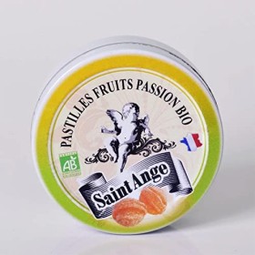 Pastilles Saint-Ange | Bonbons Traditionnels 100% Français Bio fruits de la passion 