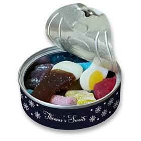 Boîte à bonbons personnalisée avec bonhomme en pain dépices, cadeau danniversaire, cadeau de Noël fantaisie petite taille 