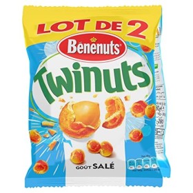 Bénénuts Twinuts goût salé lot de 2 x 140 g