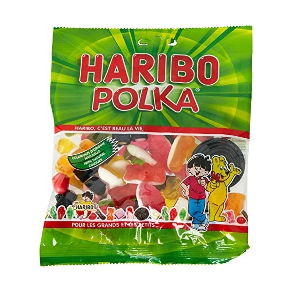 Haribo Bonbons Polka 200 g - Lot de 6