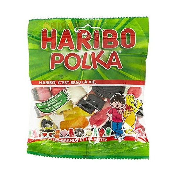 Haribo Polka 120 g - Lot de 10