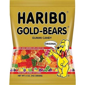 Haribo Gold Bears Gummi Candy 5oz bags 6 pack by Haribo