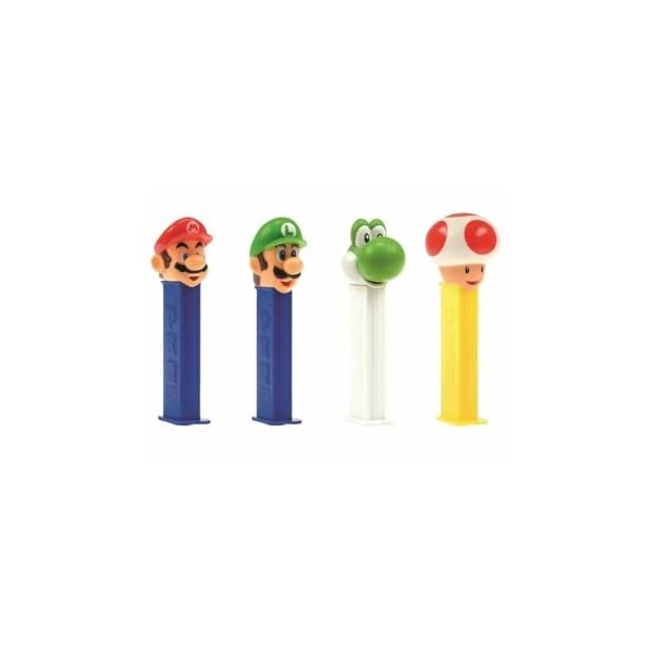 Super Mario Nintendo PEZ Pack 4 personnages