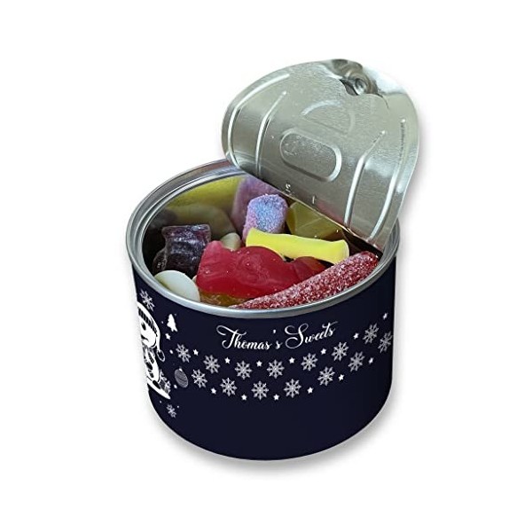 Boîte à bonbons personnalisée avec motif bonhomme de neige festif - Cadeau danniversaire - Cadeau de Noël fantaisie - Taille
