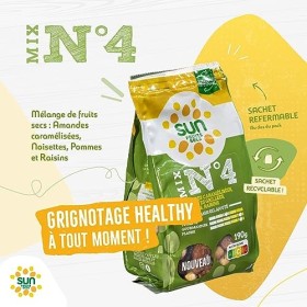 Mix n°4 Sun grignotage 190g fruits secs
