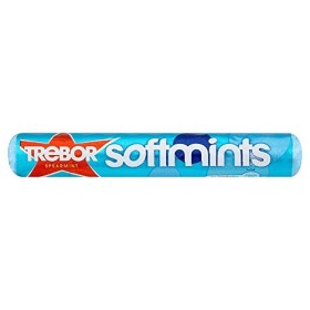 Trebor - Bonbons mous à la menthe verte - lot de 12 rouleaux de 44,9 g