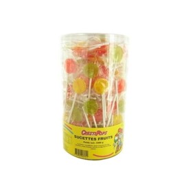 Sucettes plate fruits CRESTI POPS - 1 kg