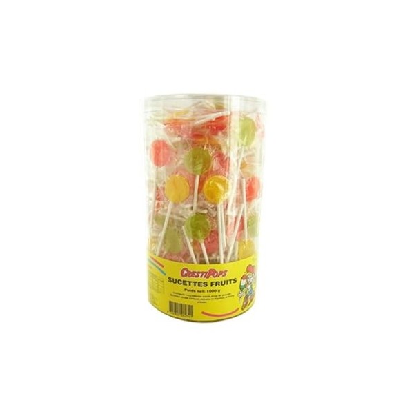 Sucettes plate fruits CRESTI POPS - 1 kg