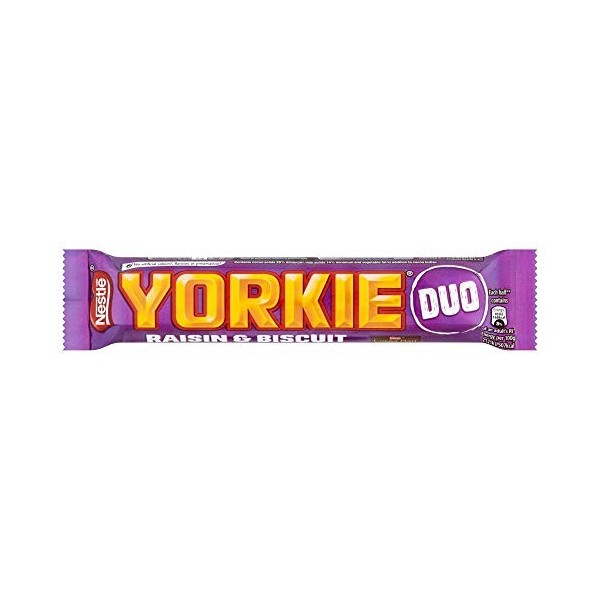 Yorkie Duo Raisins & Biscuit - 66 g - Lot de 8