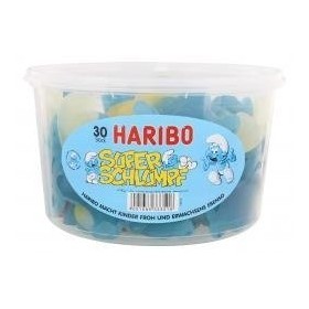 Haribo - Gommes aux fruits super grumeaux – 30 pièces/1,44 kg de Haribo.