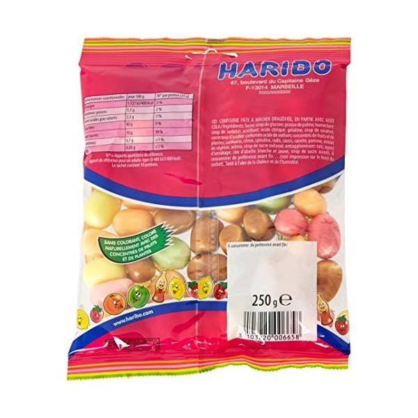 Haribo Bonbons Mao Croqui Le Paquet 250 g - Lot de 6