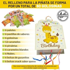 Pinata danniversaire remplie de 60 bonbons, Bonbons pour anniversaires, Piñatas, Fêtes denfants, Noël