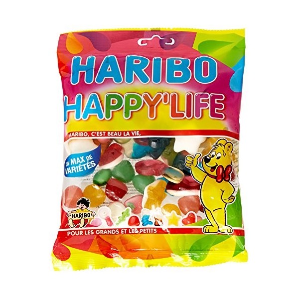 Haribo Bonbons Happy Life - Confiserie Assortie 275G - Lot de 6