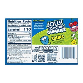 Jolly Rancher Sour Gummies Boîte de théâtre 99 g