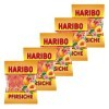 Haribo Pêches, Lot de 5, caoutchouc&nbsp;–&nbsp;Babyours&nbsp;–&nbsp;Vin en caoutchouc, Fruit caoutchouc en sachet, Pochette