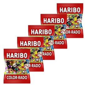 Haribo Color de vin Rado, Lot de 5, colorrado, Fruit caoutchouc, caoutchouc, caoutchouc&nbsp;–&nbsp;Babyours&nbsp;–&nbsp;Réglisse, Réglisse Mélan