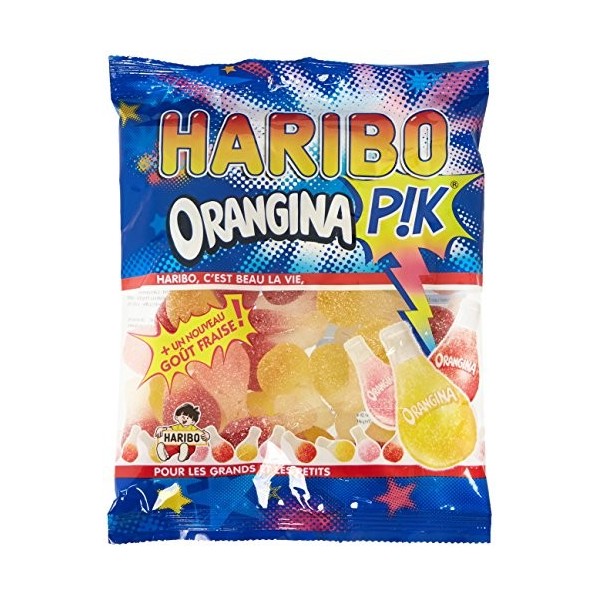 Haribo Bonbons Gélifiés Orangina Pik 250 g - Lot de 6