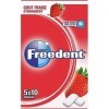 FREEDENT - Chewing-gum goût Fraise sans sucres - 5 paquets de 10 dragées - 70g