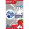 FREEDENT WHITE - Chewing-gum goût Fraise sans sucres - 5 paquets de 10 dragées - 70g