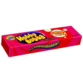 Hubba Bubba Bubble Gum Seriously Strawberry - 24 Pack