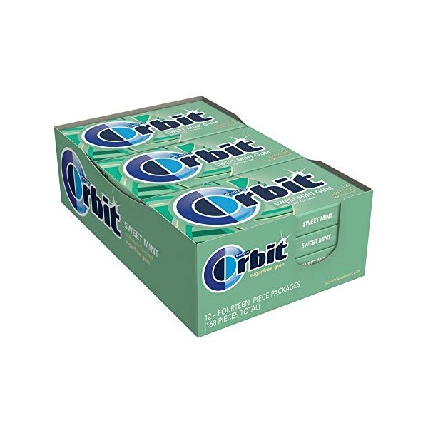 Orbit Sweetmint Sugarfree Gum, 14-Piece Packs Pack of 24 by Orbit [Foods]