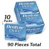 Dentyne Chewing-gum sans sucre - Parfum pur de menthe accentué dextraits de plantes Lot de 10 