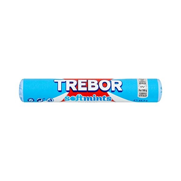 Trebor Softmint Spearmint Roll Std Pack of 20 