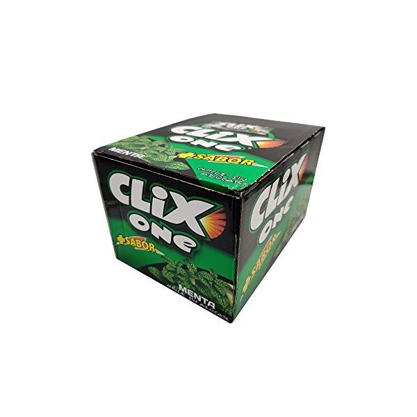 CLIX ONE MENTA - Chewing-gum sans sucre - Boîte de 200 unités