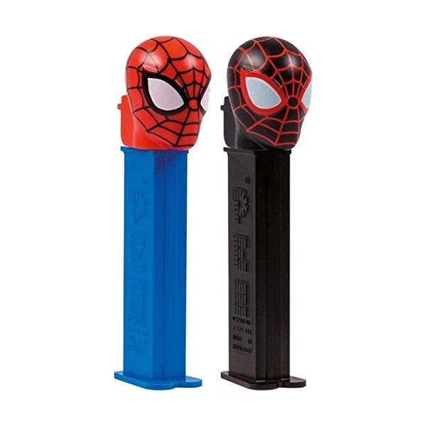 Spiderman Pez Distributeur avec recharges vendu à lunité, un seul personnage aléatoire 