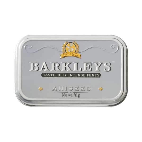 Barkleys Classic Mints - Aniseed, 6 tins, 6-pack- 6 tins of 50g