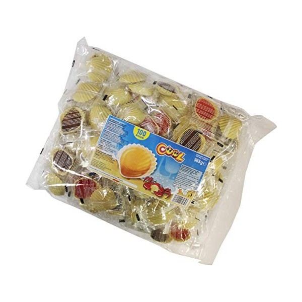 Cool Lot de 100 coquillages emballés individuellement dans un sachet, 1 paquet 1 x 965 g 
