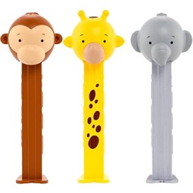 Pez imals Distributeur danimaux sauvages avec recharge 1 seul fourni, personnages choisis au hasard 