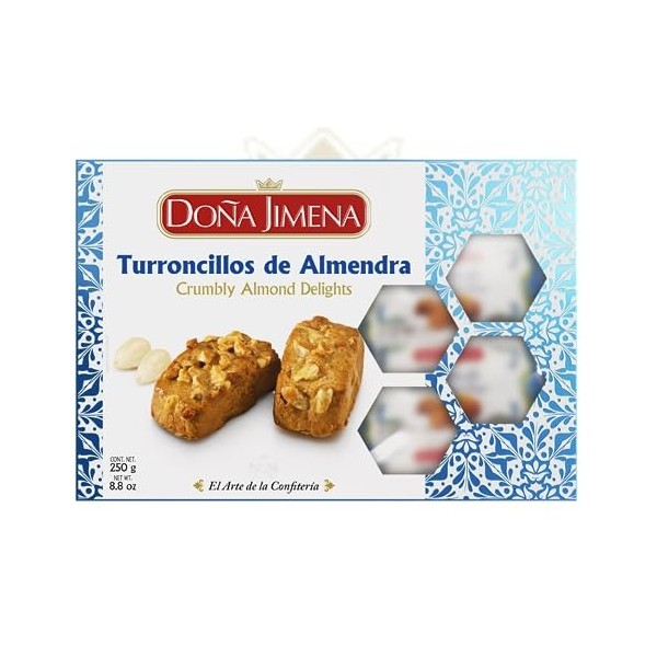 DOÑA JIMENA - Turroncillos croquants, qualité suprême, gourmandises typiques de Noël, recette artisanale, 250g