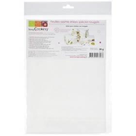 SCRAP COOKING 6 Feuilles Azymes Blanches Spécial Nougat - 60 g Lot de 3 