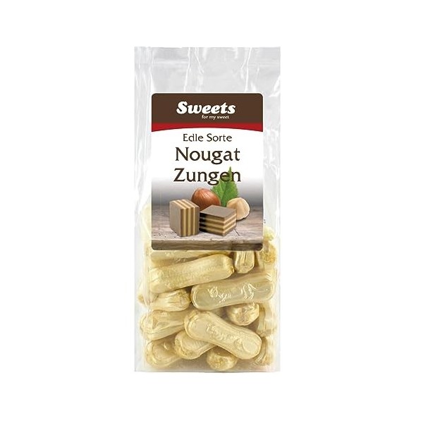Odenwälder Nougatzungen Bonbons avec crème au chocolat Garnissage nougat 100 g