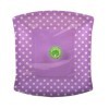 Givi Italia Lot de 10 assiettes My Shape à pois Lilas