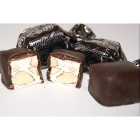 Sally Williams, Premium Soft Honey Nougat Gift Box - Handcrafted Nougats with Almonds and Dark Chocolate - 125g Pack of 2