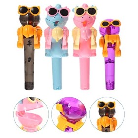 Toyvian 4 Pièces Jouet De Bonbons Délicat Jouets De La Nativité Pour Les Enfants Support Robot Sucette Porte-bonbons Sucette 