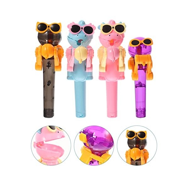 Toyvian 4 Pièces Jouet De Bonbons Délicat Jouets De La Nativité Pour Les Enfants Support Robot Sucette Porte-bonbons Sucette 