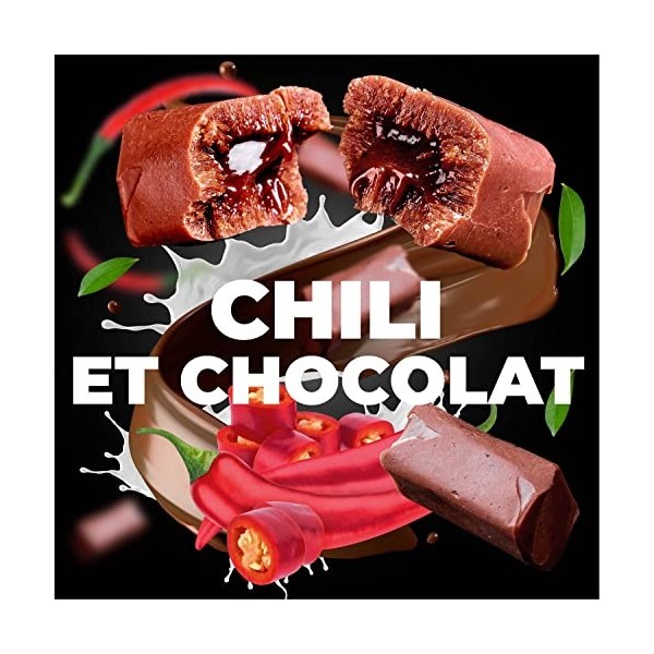 Caramels Fondants - Chilli & Chocolat - Fabrication Artisanale - Bonbons Faits à la Main et Frais Fudge - Épicerie Fine Krowk