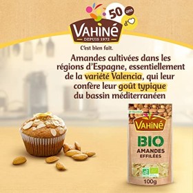VAHINE - Amandes Effilées Bio 100 g