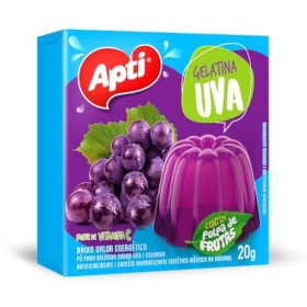 Apti Gelatina Pó Uva Apti - 20gr