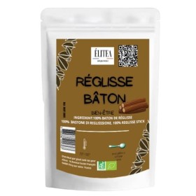Bâtons Sticks De Réglisse Pure BIO 100% Naturels Conditionné en Sachet Kraft de 100g Alimentaire issus de lAgriculture Biolo