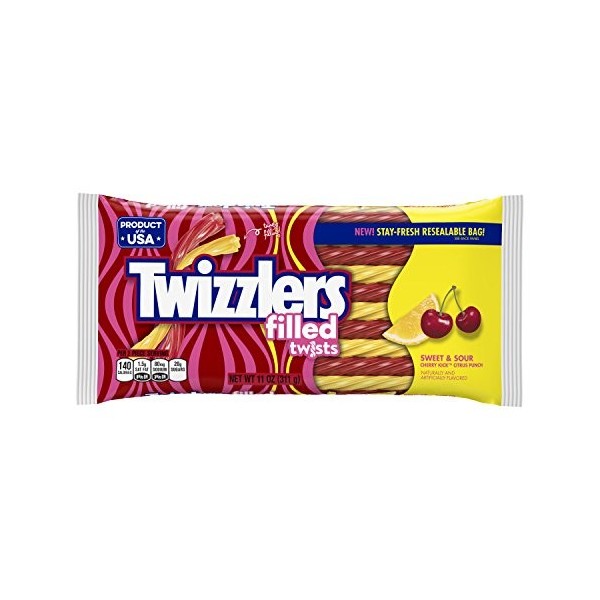 Réglisse Twizzlers Sweet & Sour Cherry Citrus Punch Candy 312g 