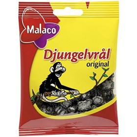 Malaco Djungelvral - Supersalty Liquorice 80g